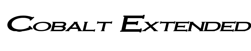 Cobalt Extended Bold Italic