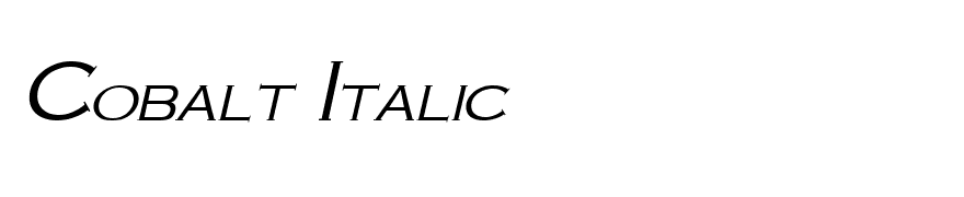 Cobalt Italic