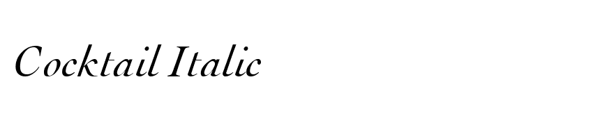 Cocktail Italic