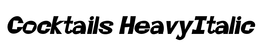 Cocktails HeavyItalic