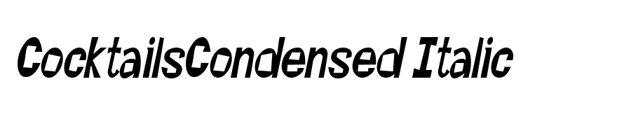 CocktailsCondensed Italic