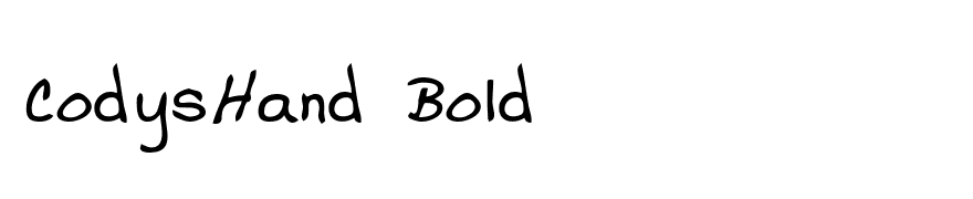 CodysHand Bold