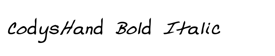 CodysHand Bold Italic