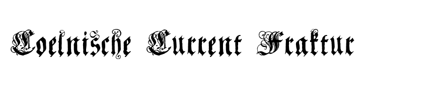 Coelnische Current Fraktur