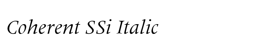 Coherent SSi Italic