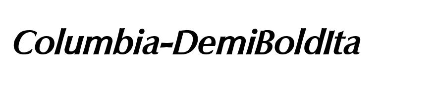 Columbia-DemiBoldIta
