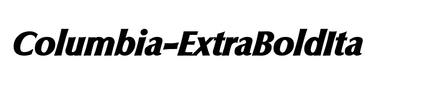 Columbia-ExtraBoldIta