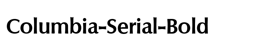 Columbia-Serial-Bold