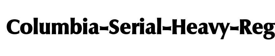 Columbia-Serial-Heavy-Regular