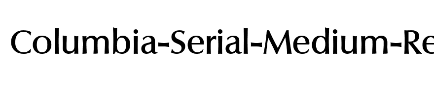Columbia-Serial-Medium-Regular