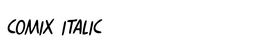 Comix Italic