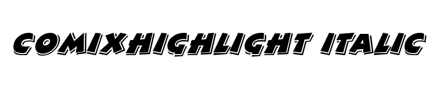ComixHighlight Italic