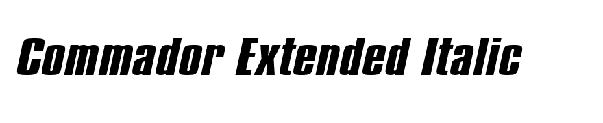 Commador Extended Italic
