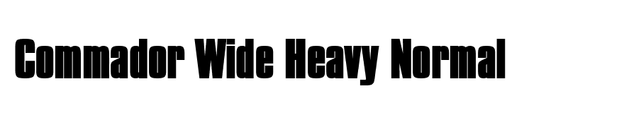 Commador Wide Heavy Normal