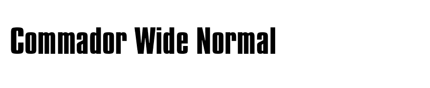 Commador Wide Normal