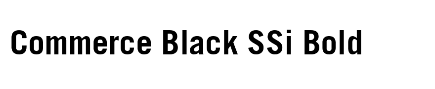 Commerce Black SSi Bold