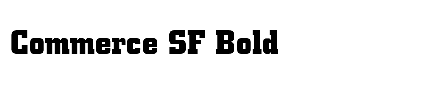 Commerce SF Bold