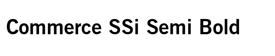 Commerce SSi Semi Bold