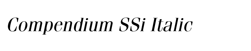Compendium SSi Italic