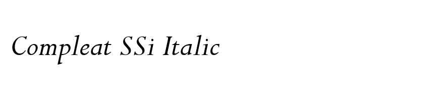 Compleat SSi Italic