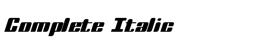 Complete Italic