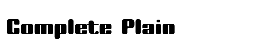 Complete Plain