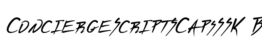 ConciergeScriptSCapsSSK Bold