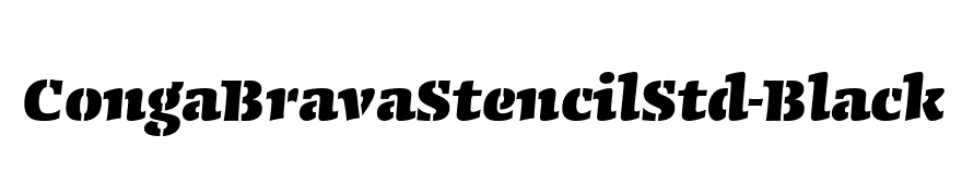 CongaBravaStencilStd-Black