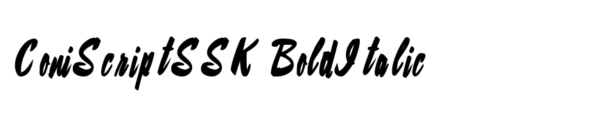 ConiScriptSSK BoldItalic
