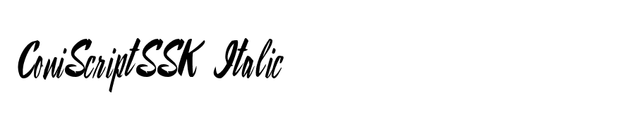 ConiScriptSSK Italic