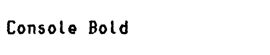 Console Bold