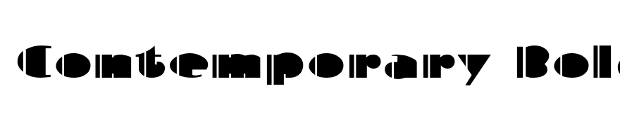 Contemporary Bold