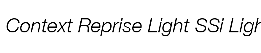 Context Reprise Light SSi Light Italic