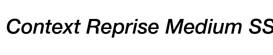 Context Reprise Medium SSi Medium Italic