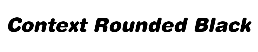 Context Rounded Black SSi Black Italic