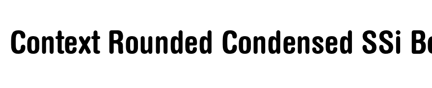 Context Rounded Condensed SSi Bold Condensed