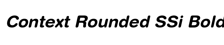 Context Rounded SSi Bold Italic
