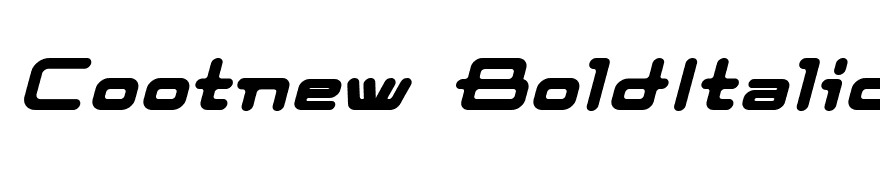 Cootnew BoldItalic
