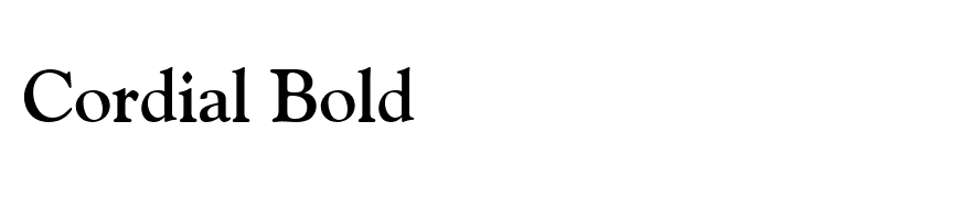 Cordial Bold