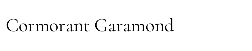 Cormorant Garamond