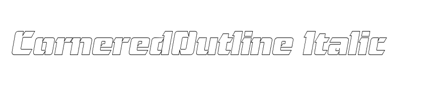 CorneredOutline Italic