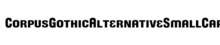 CorpusGothicAlternativeSmallCaps