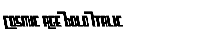 Cosmic Age Bold Italic