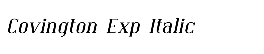 Covington Exp Italic