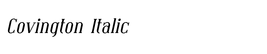 Covington Italic