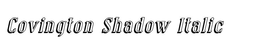 Covington Shadow Italic