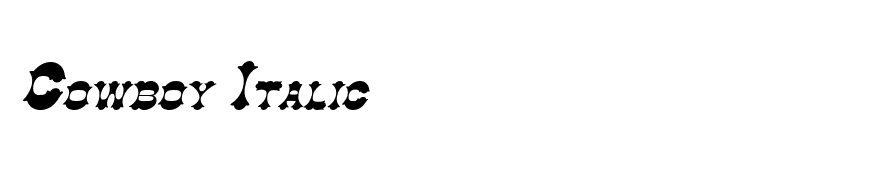 Cowboy Italic