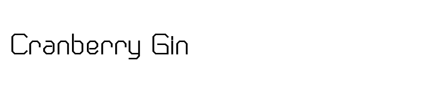 Cranberry Gin