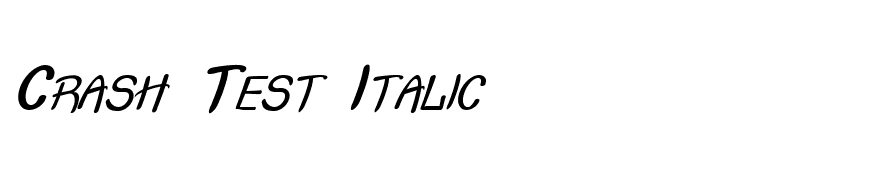Crash Test Italic