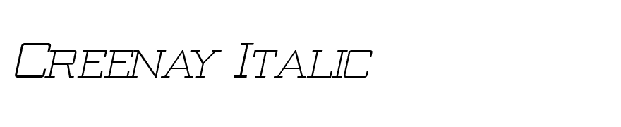 Creenay Italic
